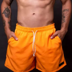 Short Praia Masculino Tactel Magic Laranja