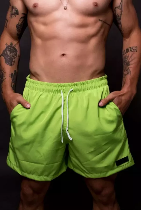 Short Praia Masculino Tactel Magic Verde