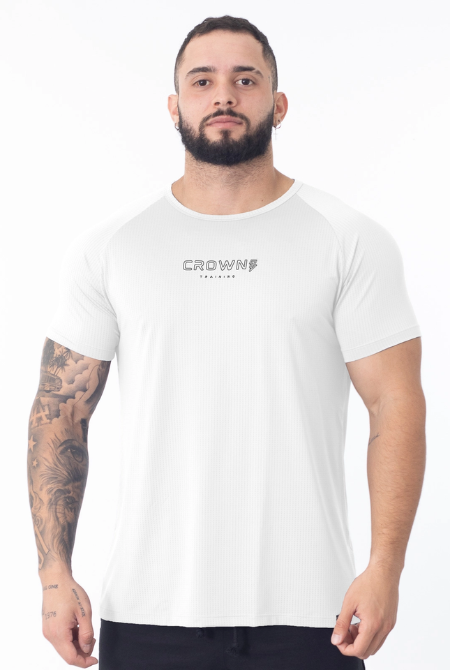 Camiseta Crown Dry Fit Ice Branca