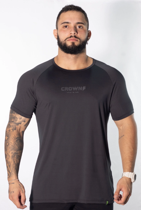 Camiseta Crown Dry Fit Ice Preta