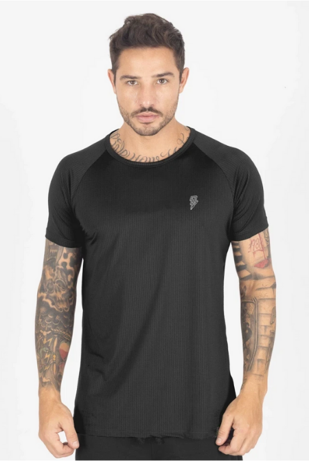 Camiseta Crown Dry Fit ice Classic Preta