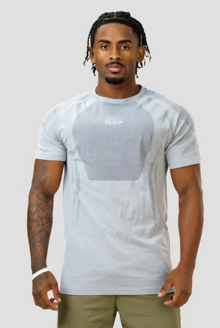 Camiseta Apex Dry New Tenacity Cinza Gelo - Sem Costura - Imagem 2