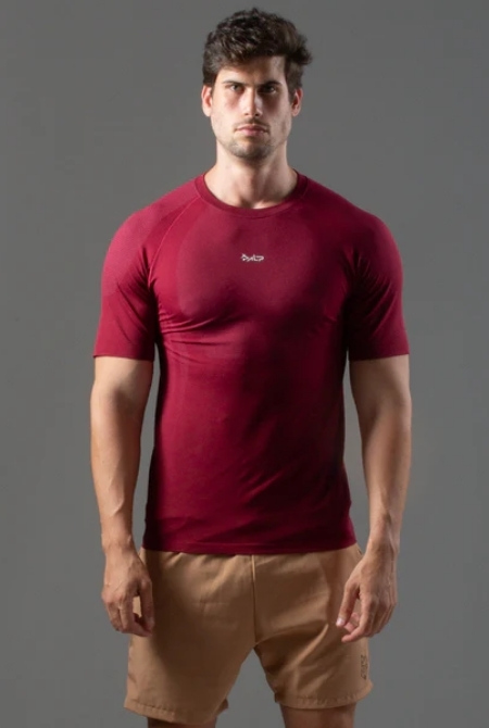 Camiseta Apex Dry New Tenacity Vinho - Sem Costura - Imagem 2