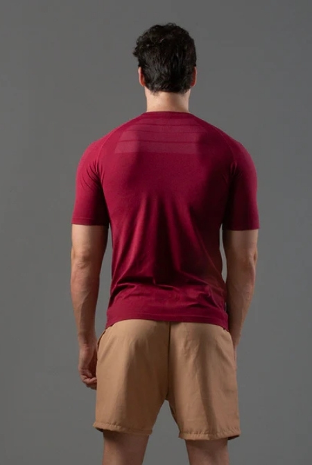 Camiseta Apex Dry New Tenacity Vinho - Sem Costura - Imagem 3