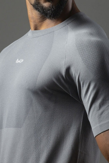 Camiseta Apex Dry New Tenacity Cinza - Sem Costura - Imagem 3