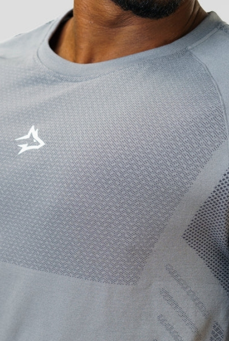 Camiseta Apex Dry Iron Cinza - Sem Costura - Imagem 3