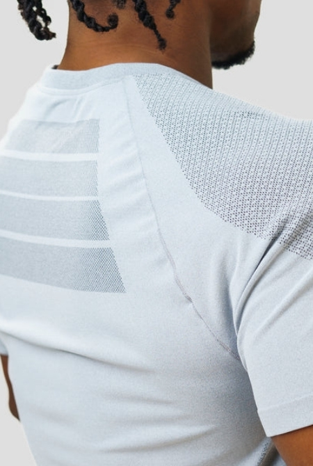 Camiseta Apex Dry New Tenacity Cinza Gelo - Sem Costura - Imagem 5