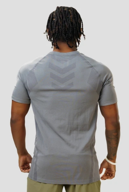Camiseta Apex Dry Iron Cinza - Sem Costura - Imagem 4