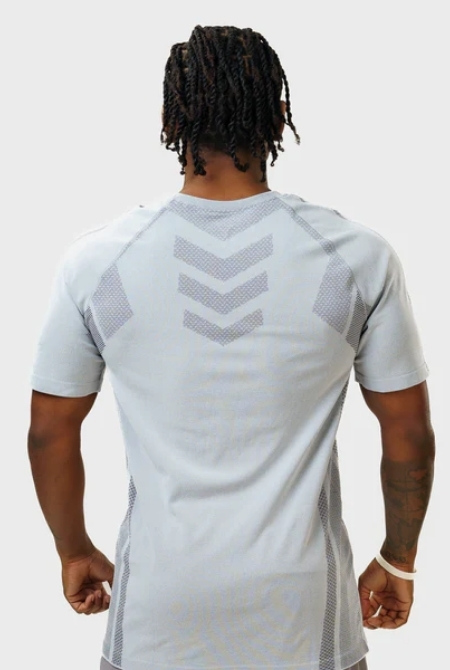 Camiseta Apex Dry Iron Cinza Gelo - Sem Costura - Imagem 5