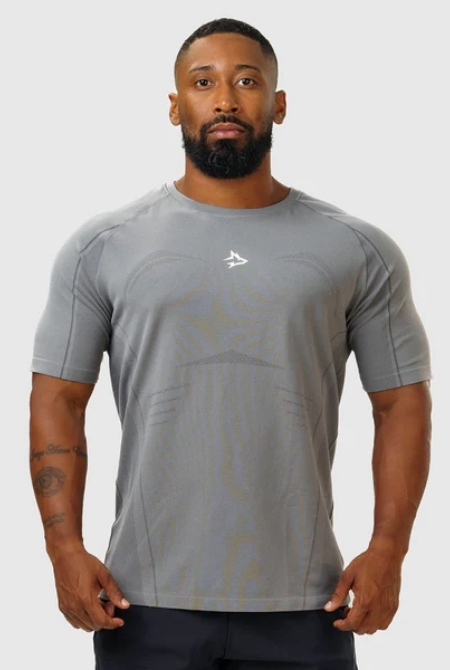 Camiseta Apex Dry Power Cinza - Sem Costura - Imagem 2