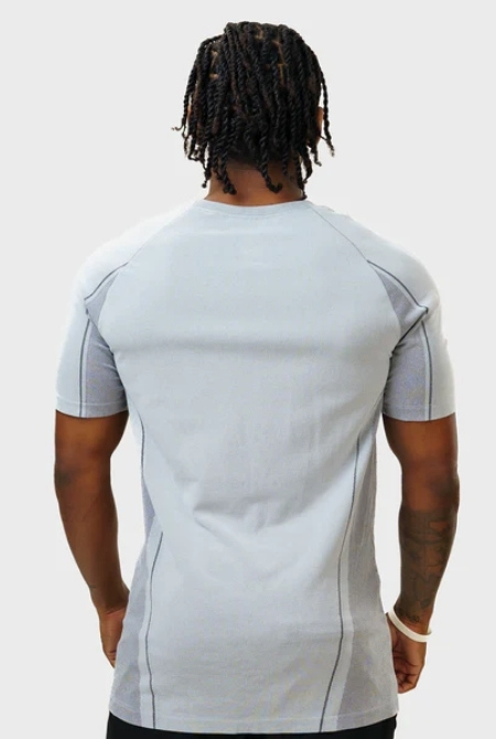 Camiseta Apex Dry Power Cinza Gelo - Sem Costura - Imagem 5