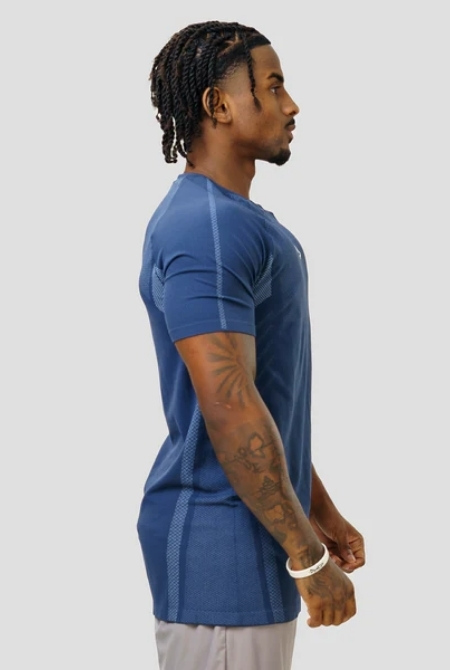 Camiseta Apex Dry Iron Marinho - Sem Costura - Imagem 4