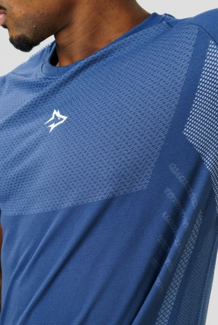 Camiseta Apex Dry Iron Marinho - Sem Costura - Imagem 3