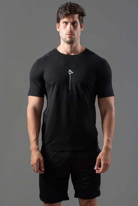 Camiseta Apex Dry Line Lupus Preto - Sem Costura - Imagem 2
