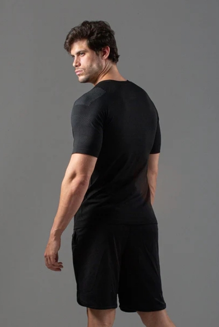 Camiseta Apex Dry Line Lupus Preto - Sem Costura - Imagem 4