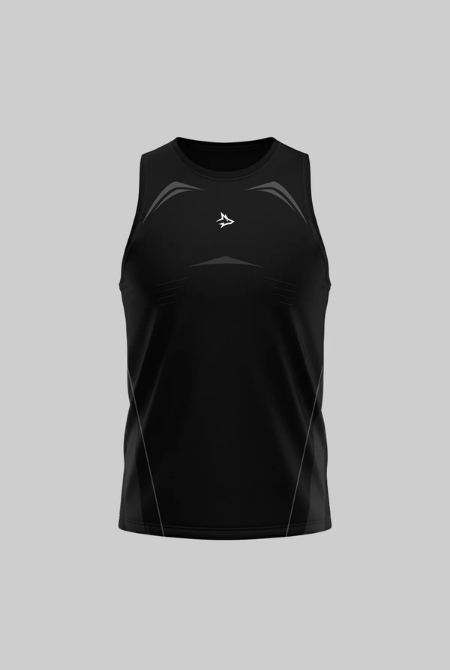 Regata Apex Dry Power Preto - Sem Costura