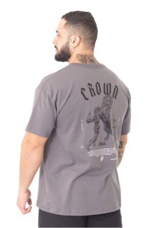 Camiseta Oversized Dark Grafite Crown Training