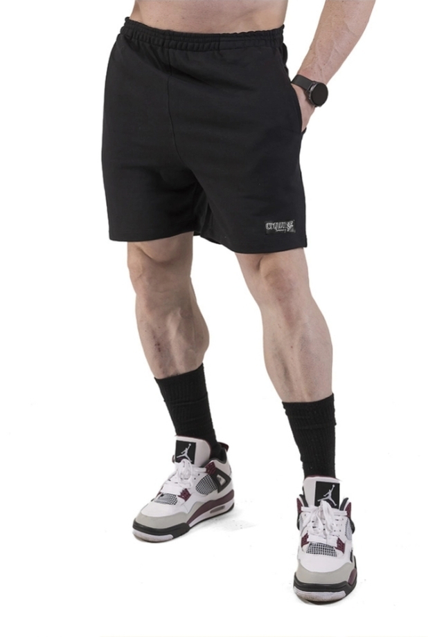 Bermuda de Moletom Crown Curta Preta