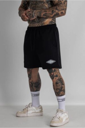 Bermuda de Moletom Crown Curta Form Preta