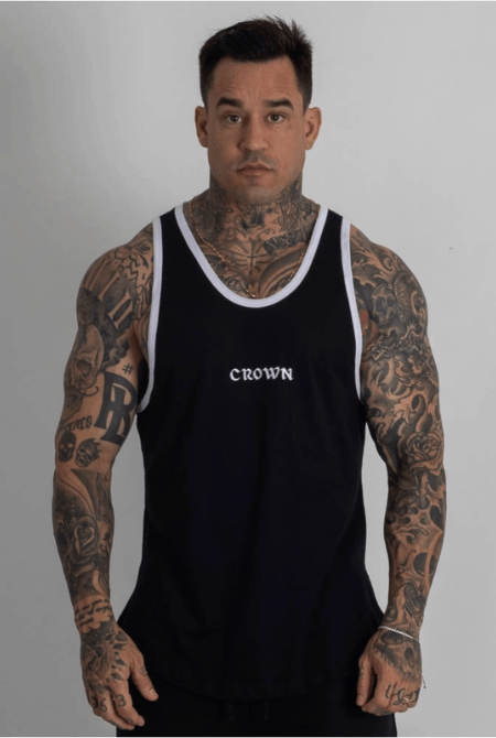 Regata Crown Tradicional Bordada Origin Preta