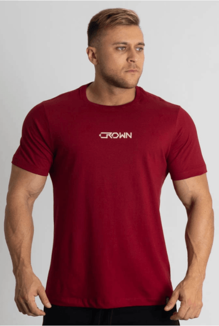 Camiseta Crown Training HardLine Bordô