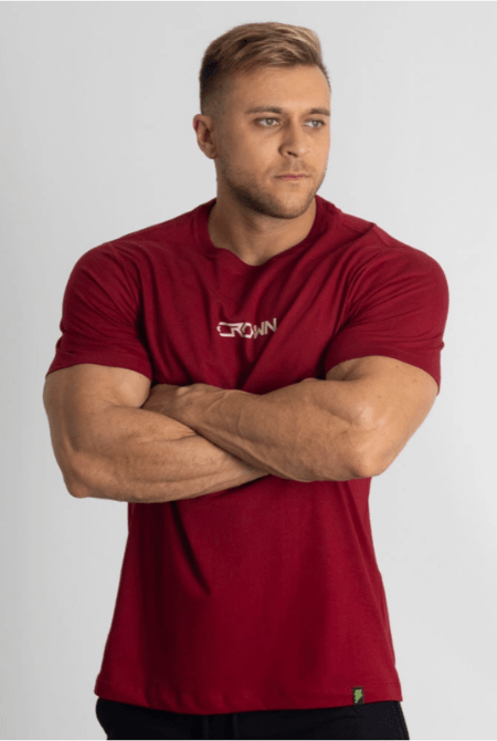 Camiseta Crown Training HardLine Bordô